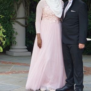 Basix Black Label Blush Pink Dress Sz 12/14